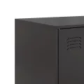 Buffet noir 67x39x107 cm acier