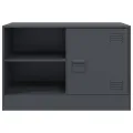 Meubles TV 2 pcs anthracite 67x39x44 cm acier