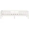 Cadre de lit sans matelas blanc 90x190 cm bois de pin massif