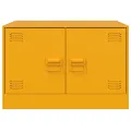 Table basse Jaune moutarde 67x50x44 cm acier