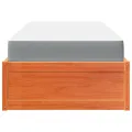 Lit avec matelas cire marron 100x200 cm bois massif de pin