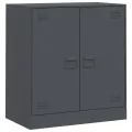 Buffet anthracite 67x39x73 cm acier