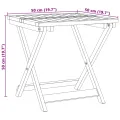 Table pliable de jardin 50x50x50 cm bois d'acacia solide