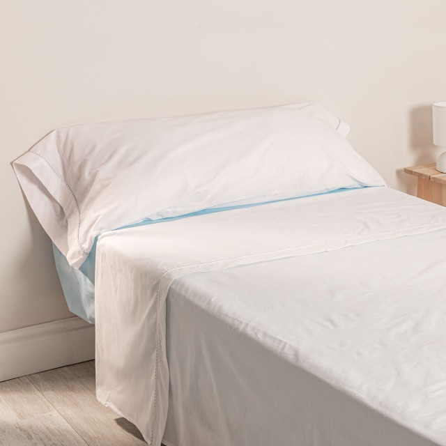 Juego de Sábanas HappyFriday Basic Kids Essential Azul Cama de 80/90