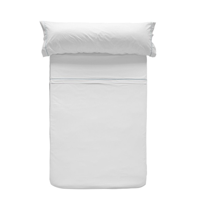 Jeu de draps HappyFriday Basic Kids Essential Bleu Lit 1 persone 180 x