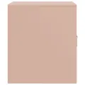 Table de chevet rose 34,5x39x44 cm acier
