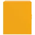 Tables de chevet 2 pcs jaune moutarde 34,5x39x44 cm acier