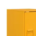 Tables de chevet 2 pcs jaune moutarde 34,5x39x44 cm acier