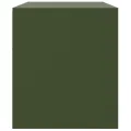 Meubles TV 2 pcs vert olive 67x39x44 cm acier
