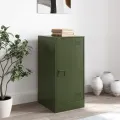 Buffet vert olive 34,5x39x73 cm acier