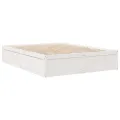 Lit avec matelas blanc 140x200 cm bois massif de pin