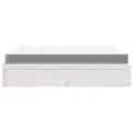 Lit avec matelas blanc 140x200 cm bois massif de pin