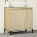 Meuble d'évier chêne sonoma 58x33x60 cm bois d'ingénierie