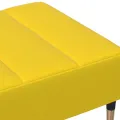 Repose-pied jaune 77x55x31 cm velours