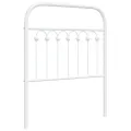 Tête de lit métal blanc 80 cm
