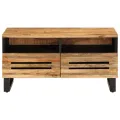 Table basse 80x55x40 cm bois de manguier massif brut