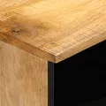 Tables de chevet 2 pcs 40x34x46 cm bois massif de manguier brut
