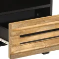 Tables de chevet 2 pcs 40x34x46 cm bois massif de manguier brut