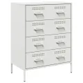 Buffet blanc 68x39x89 cm acier