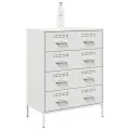 Buffet blanc 68x39x89 cm acier