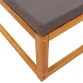 Salon de jardin avec coussins 3 pcs bois massif d'acacia