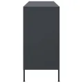 Buffet anthracite 100,5x39x79 cm acier