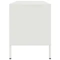 Meuble TV blanc 100,5x39x50,5 cm acier