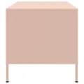 Table basse rose 68x50x50,5 cm acier