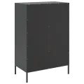 Buffet haut noir 68x39x101,5 cm acier