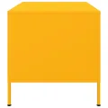 Table basse jaune moutarde 68x50x50,5 cm acier