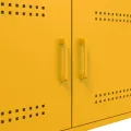 Table basse jaune moutarde 68x50x50,5 cm acier