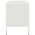 Meubles TV 2 pcs blanc 68x39x50,5 cm acier
