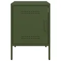 Table de chevet vert olive 36x39x50,5 cm acier