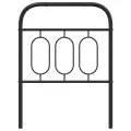 Tête de lit métal noir 75 cm