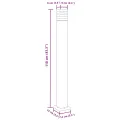 Lampadaires d'extérieur 3 pcs noir 110 cm aluminium