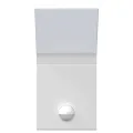 Appliques murales LED d'extérieur avec capteurs 2 pcs blanc