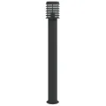 Lampadaires d'extérieur 3 pcs noir 110 cm acier inoxydable