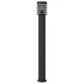 Lampadaires d'extérieur 3 pcs noir 110 cm acier inoxydable
