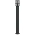 Lampadaires d'extérieur et capteurs 3 pcs noir acier inoxydable