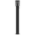 Lampadaires d'extérieur et capteurs 3 pcs noir acier inoxydable