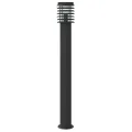 Lampadaires d'extérieur et capteurs 3 pcs noir acier inoxydable