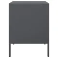 Table de chevet anthracite 36x39x50,5 cm acier