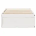 Cadre de lit sans matelas blanc 90x200 cm bois de pin massif