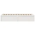 Cadre de lit sans matelas blanc 90x200 cm bois de pin massif