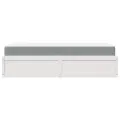 Lit avec matelas blanc 90x190 cm bois massif de pin