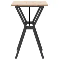Table à manger cadre en Y 80x50x75 cm bois de pin massif acier