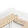 Cadre de lit sans matelas blanc 75x190 cm bois de pin massif