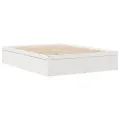 Cadre de lit sans matelas blanc 140x190 cm bois de pin massif