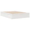 Cadre de lit sans matelas blanc 140x190 cm bois de pin massif