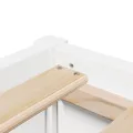 Cadre de lit sans matelas blanc 140x190 cm bois de pin massif
